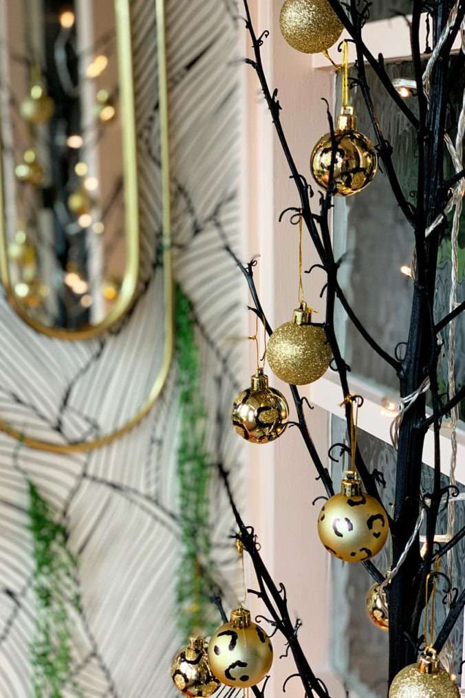 DIY Leopard Print Christmas Bauble Decorations Daring Home Decor